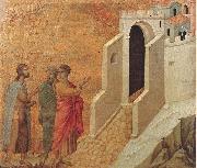 Duccio di Buoninsegna Road to Emmaus oil painting artist